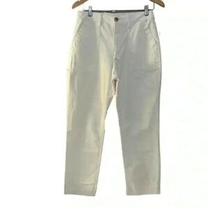 Old Navy Sky High Straight Carpenter Pant Creme Size 6 NWT